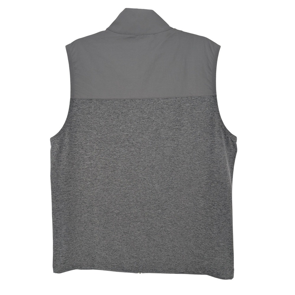 Vuori Performance Vest Mens Large Gray Full Zip Mock Neck V286 Stretch Outdoor - Picture 2 of 8